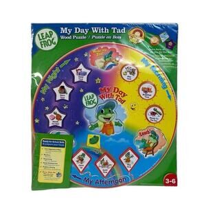 LeapFrog My Day with Tad Wood Puzzle Magnetic Pieces Ready For School Skills